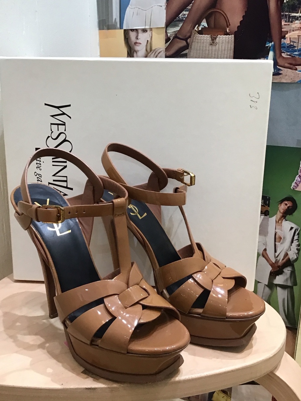 Yves Saint Laurent Nude Patent Tribute Size 37